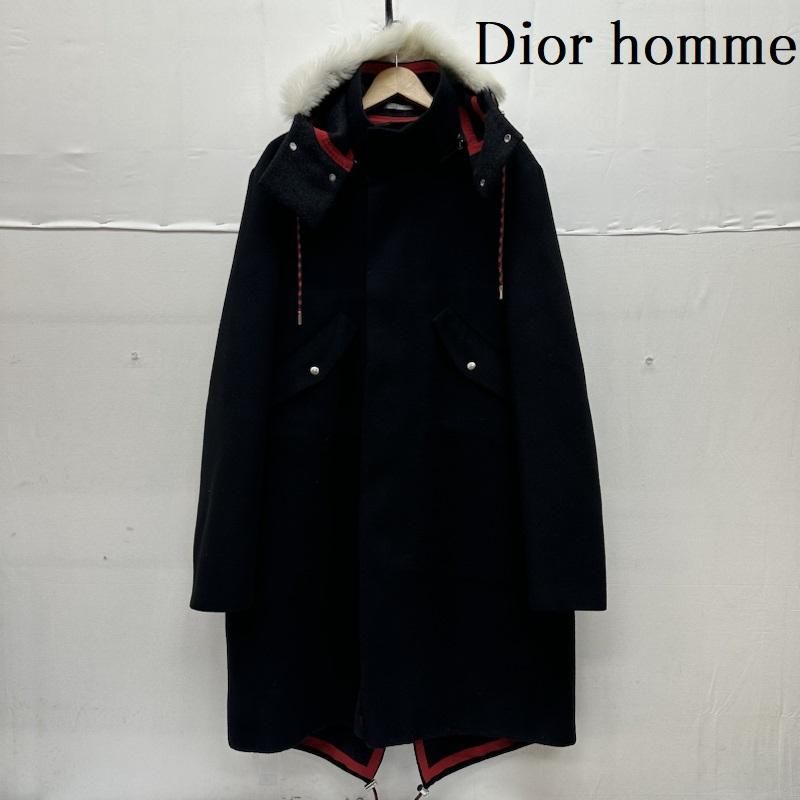 Dior homme ディオールオム コート 17AW フード ファー カシミヤ