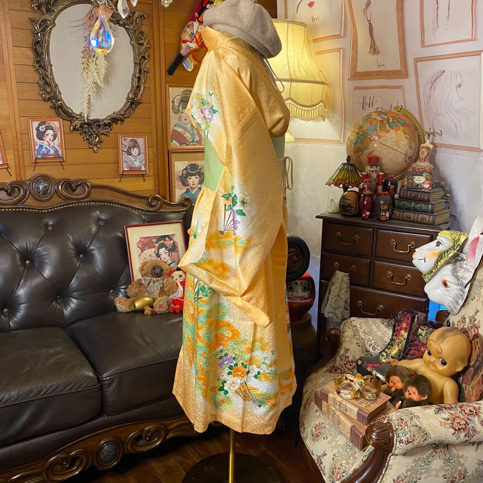 セミロング ワンピース