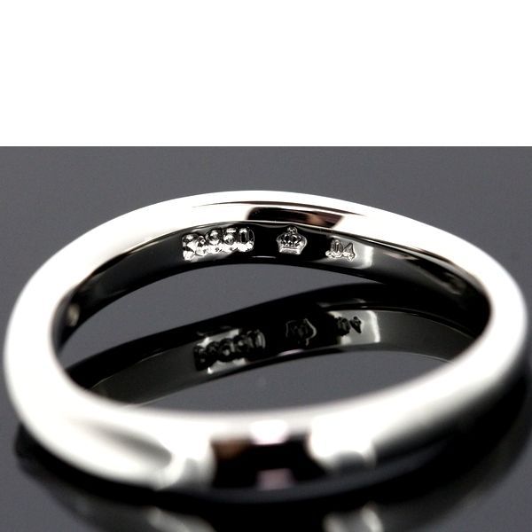 ロイヤルアッシャー ダイヤモンド 0.04ct リング Pt950 6号