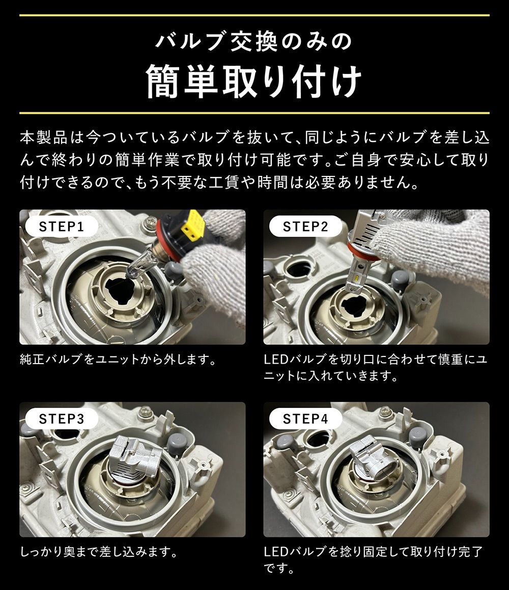 Hi】 インプレッサ STI GR hb3 LED ハイビーム HB3 バルブ hb4 LED