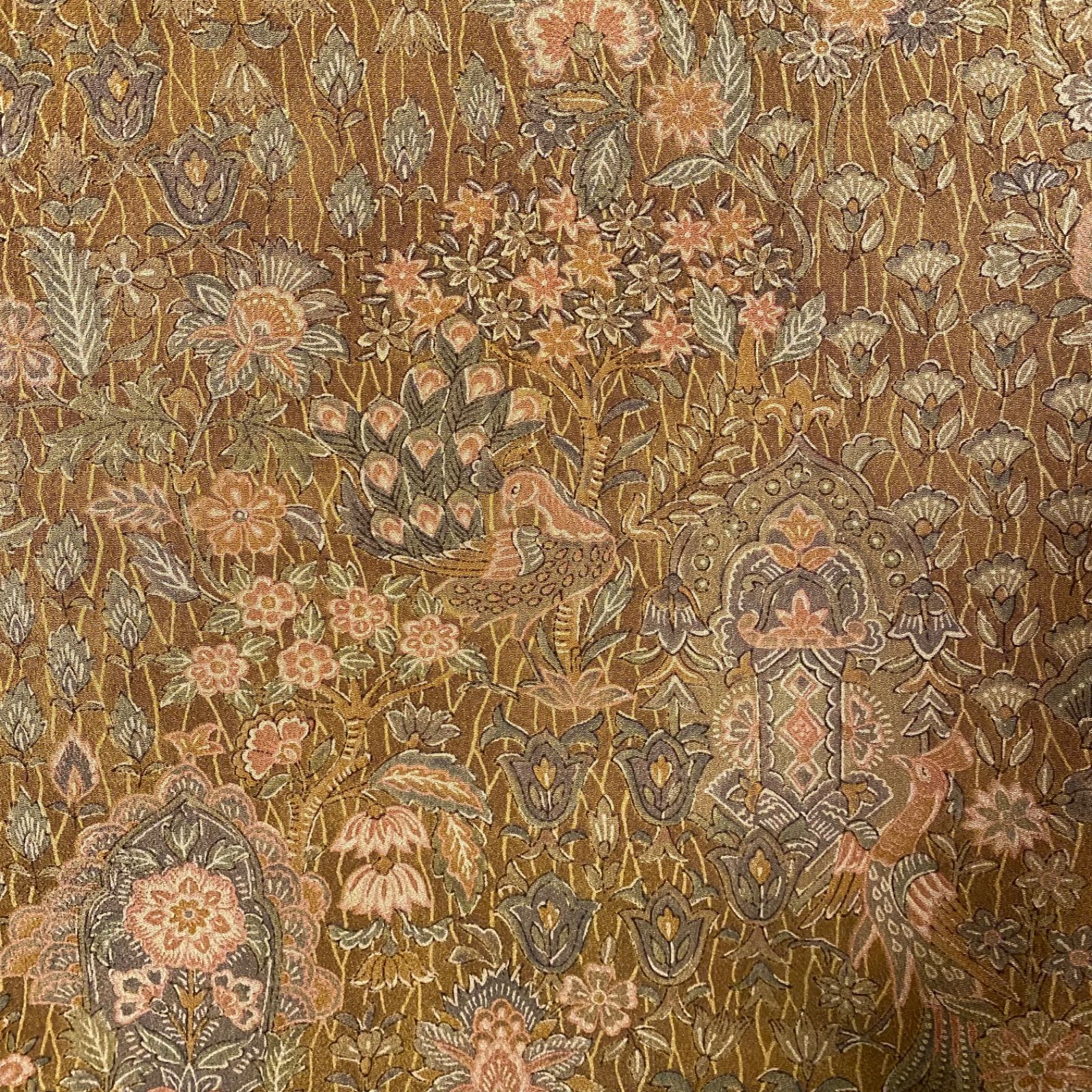  着物 リメイク ワンピース ドレス 洗える 化繊 名古屋帯サッシュベルト付き 和洋折衷 ハンドメイド 静謐なる森の詩 KW 1137 ワンピース チュニック ファッション