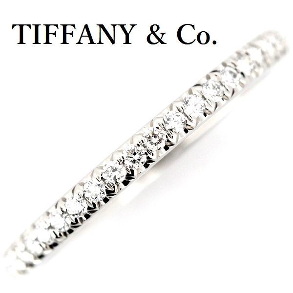 ティファニー ソレスト ダイヤモンド バンド リング 22P Pt950 リング 12.5号
