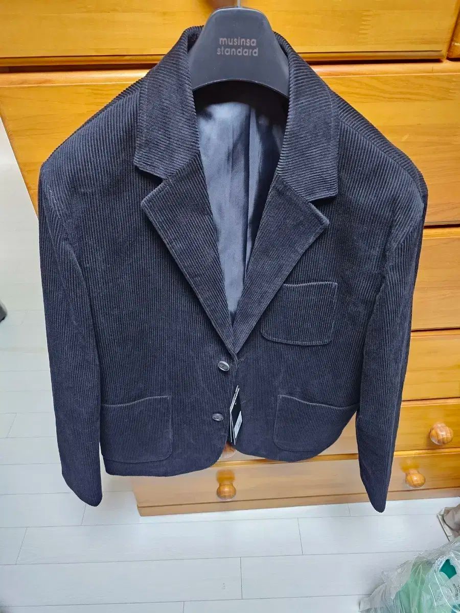 MUSINSA STANDARD シティ ウォーカーズ コーデュロイ ブレーザー ブラック