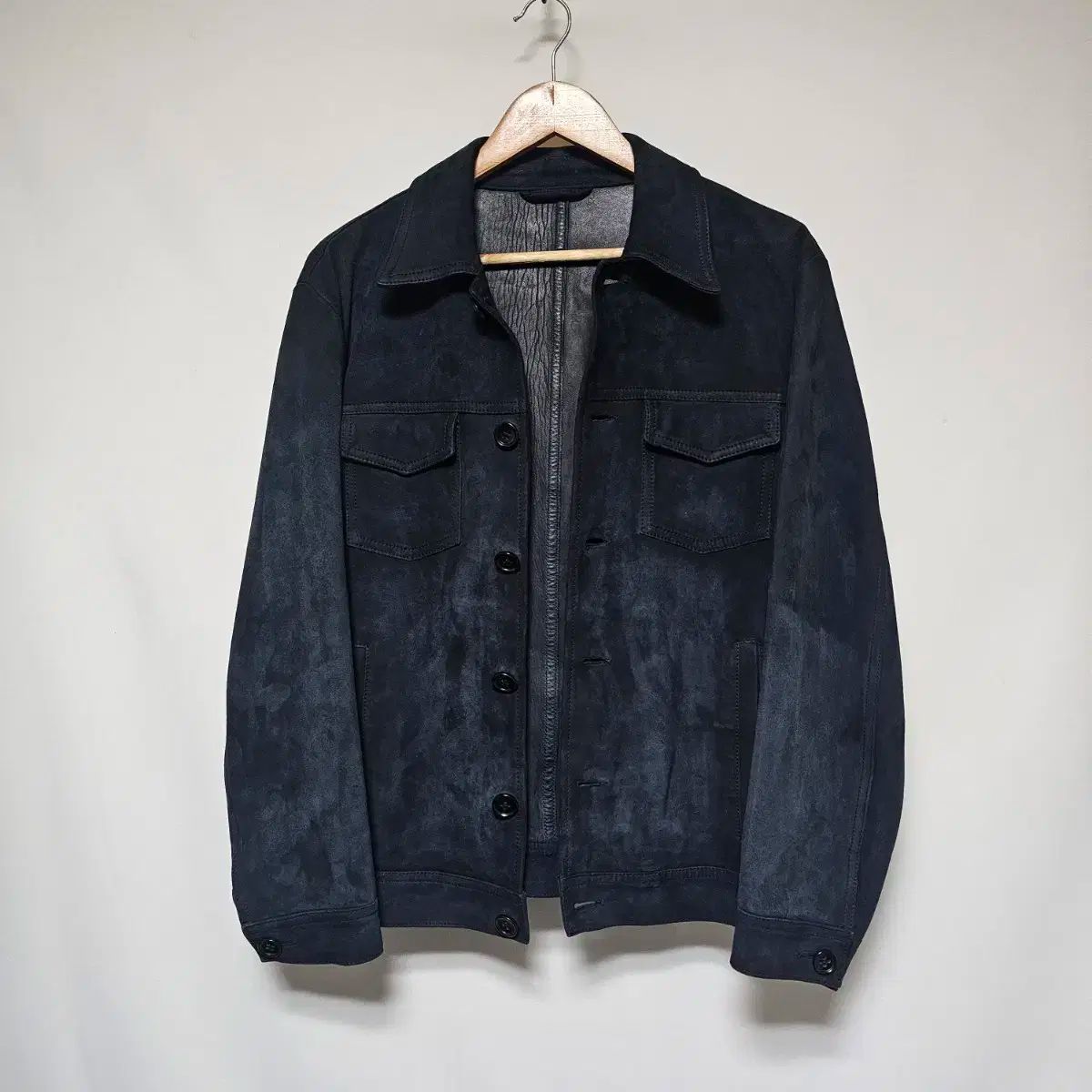モンテドロ スロウェア ラムスキン スウェード トラッカー ジャケット 48 サイズ