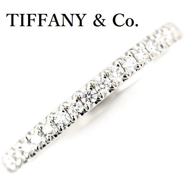 ティファニー ソレスト ダイヤモンド バンド リング 20P Pt950 6号