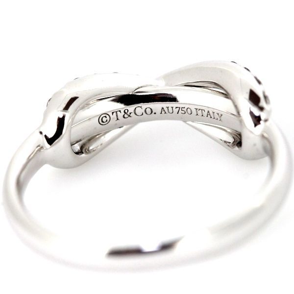 ティファニー インフィニティ ダイヤモンド リング K18WG 7.5～8号 WWW_SMP1DAWEKUDUS_SCH_ID