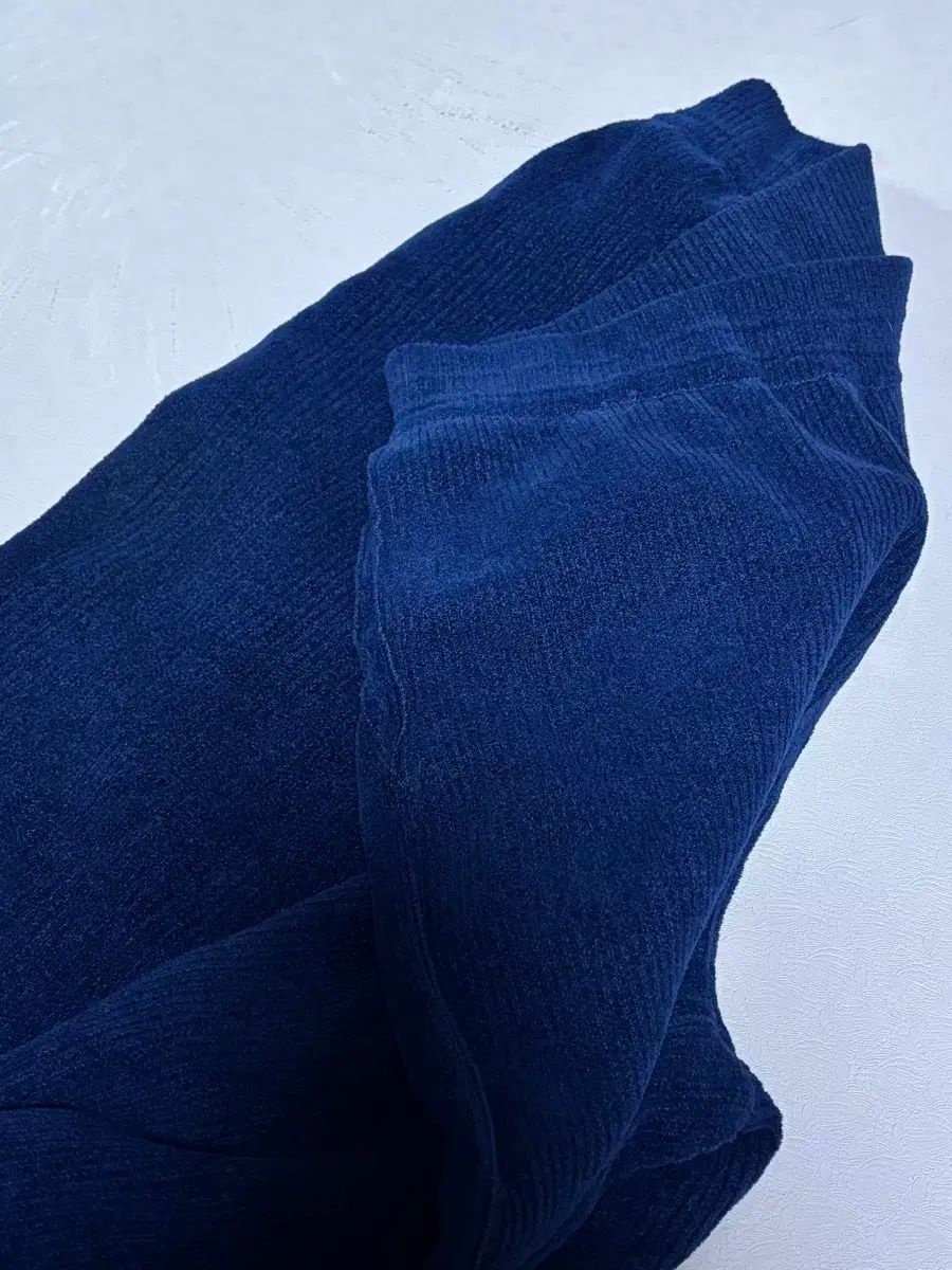 TIME 밴딩 와이드 니트 팬츠 ネイビー DECORATOM_COM_BR