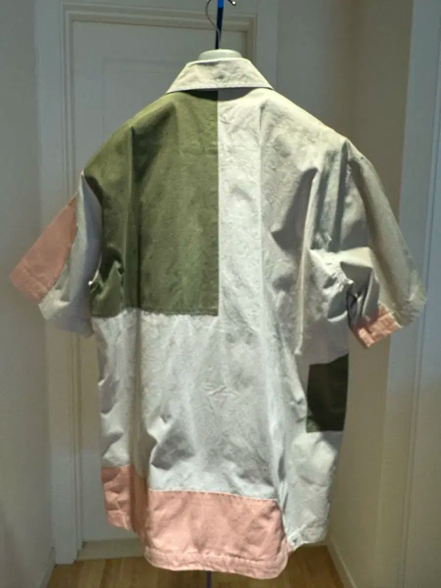 半袖 パッチワークシャツ