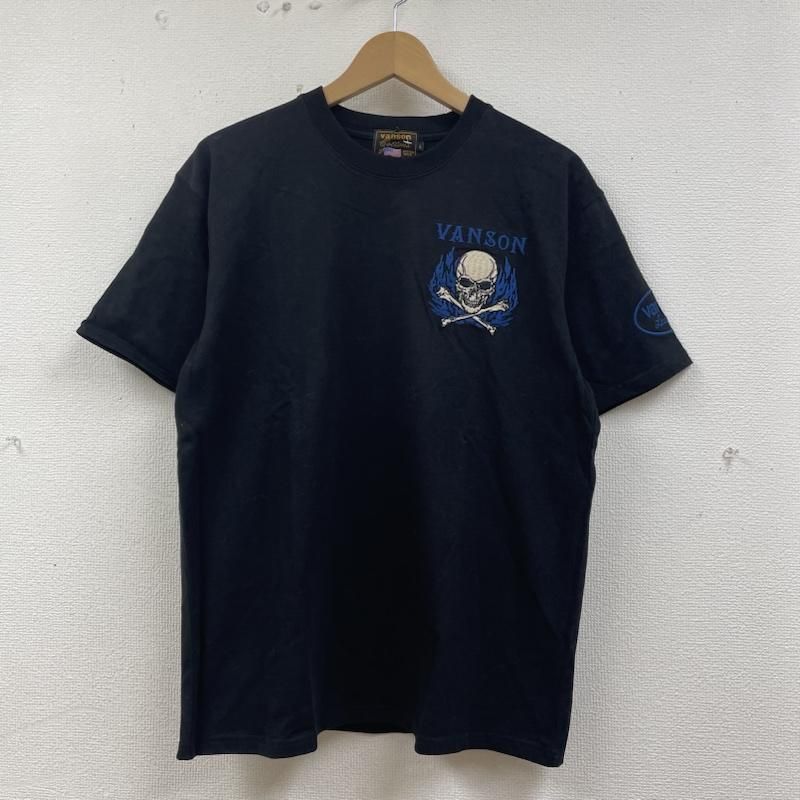【Vanson Traditions】ボーンプリント ラグランTシャツ M 骸骨 シャツカットソー バンソン tシャツ 骨 メンズ Vanson Traditions