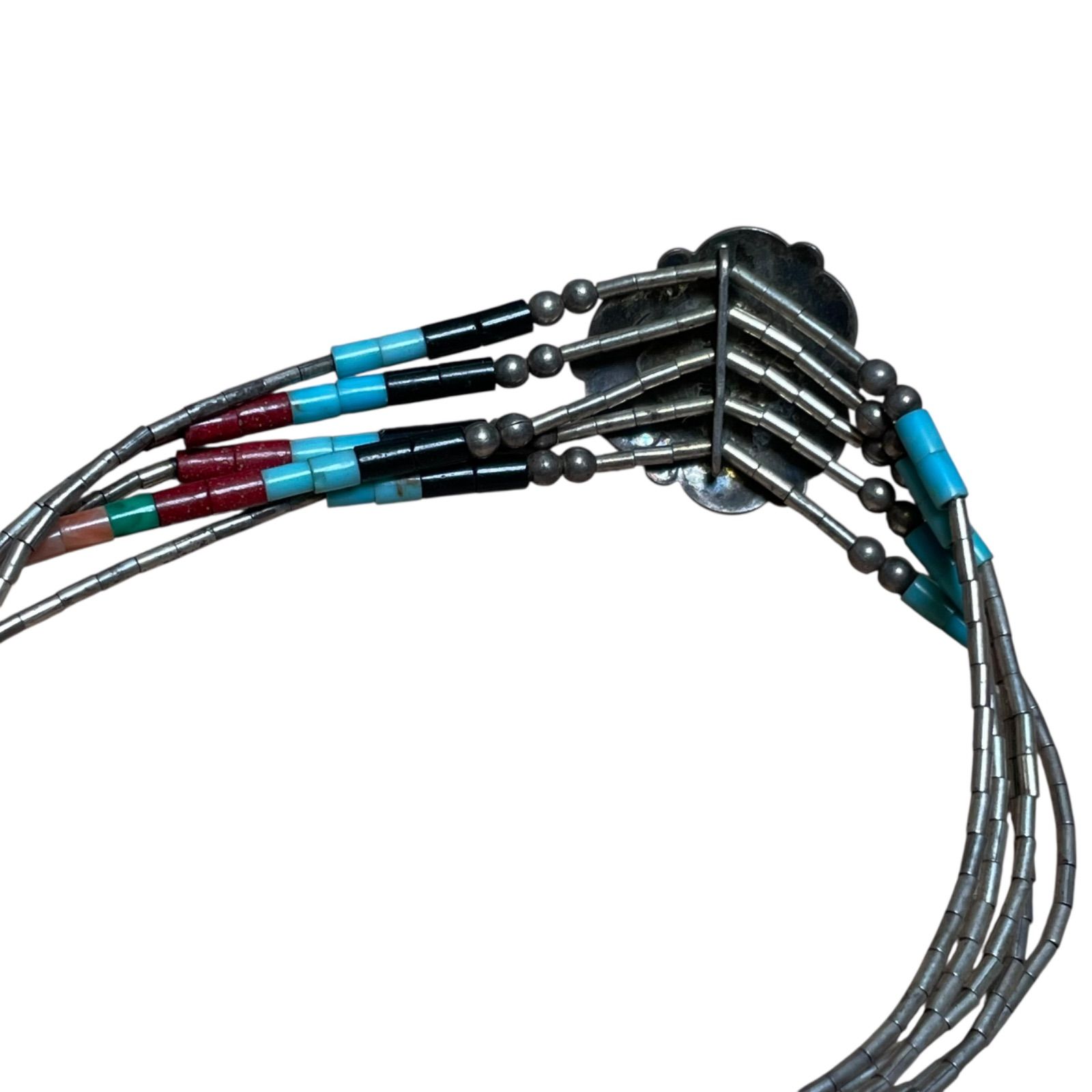 NAVAJO Sterling silver ナバホ スターリングシルバー ビーズ ブレスレット ハート