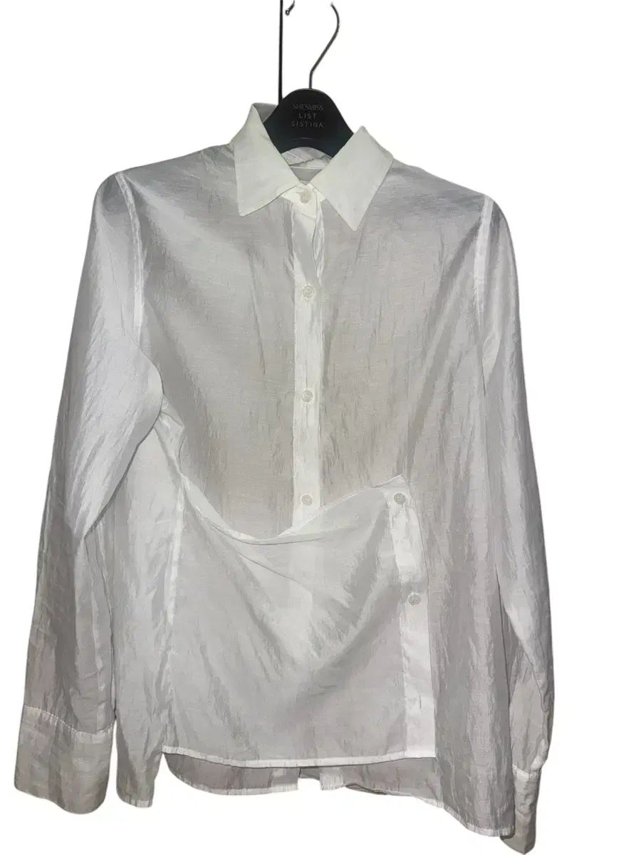  ロウタイド SILKY BUTTON WRAP SHIRT WHITE 長袖 シャツ ブラウス