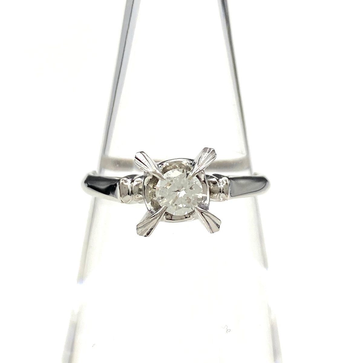 ダイヤモンド デザインリング プラチナ 指輪 リング 8.5号 Pt850 ダイヤモンド レディース