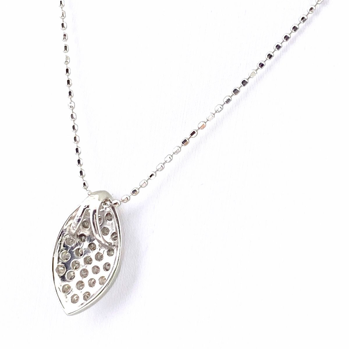 メレダイヤ デザインネックレス WG ホワイトゴールド ペンダント ダイヤモンド ネックレス 750 K18 WG レディース