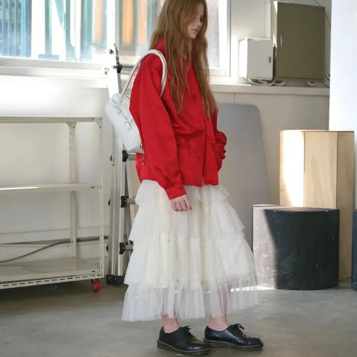 Saenginstudios チュール ロング スカート