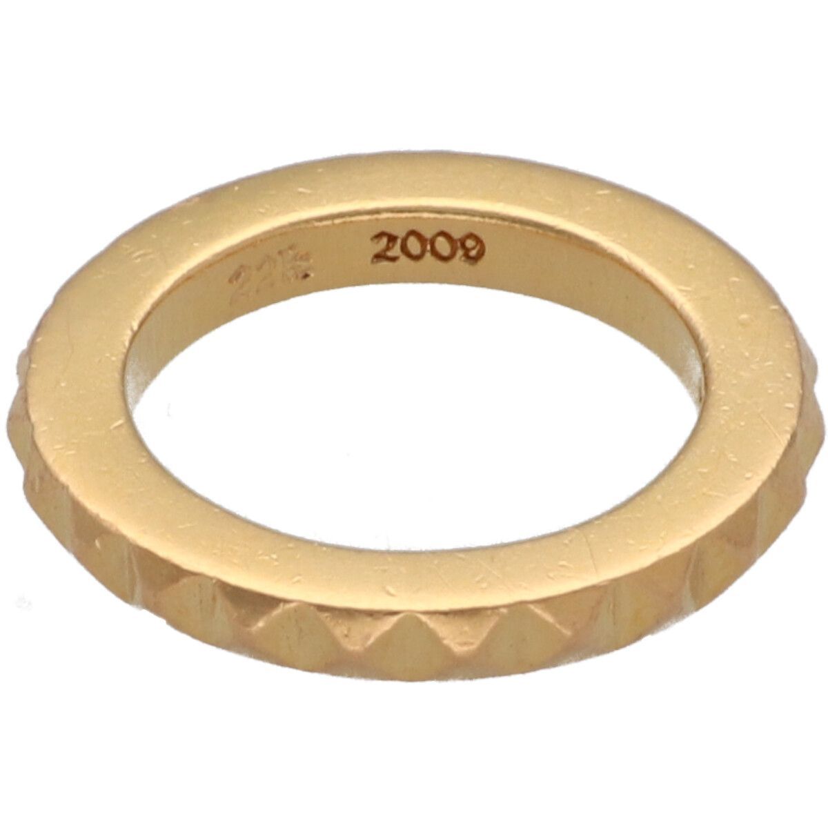 CHROME HEARTS クロムハーツ TFP ビッグパンク リング 9号 22K ゴールド 指輪 25033448 RS WWW_SHINETEETH_COM