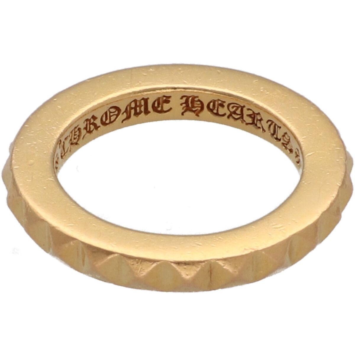 CHROME HEARTS クロムハーツ TFP ビッグパンク リング 9号 22K ゴールド 指輪 25033448 RS