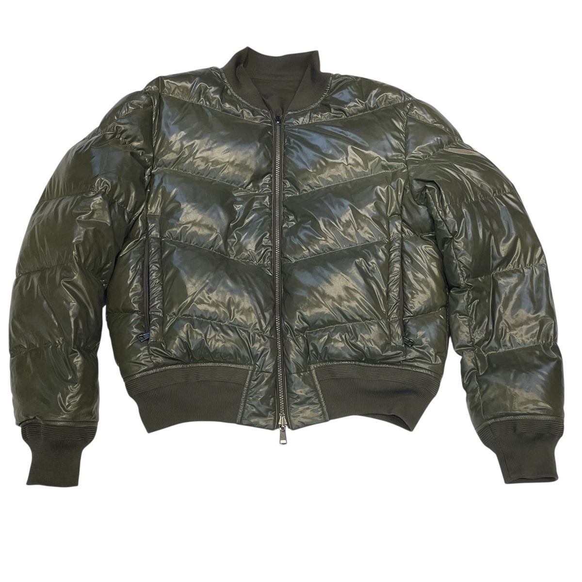MONCLER モンクレール GRANVILLE ダウンジャケット D20914041505 539CF カーキグリーン リバーシブル サイズ2 MA-1 ブルゾン 長袖 秋冬 メンズ 25008121 MK KANDAIZUMI_COM