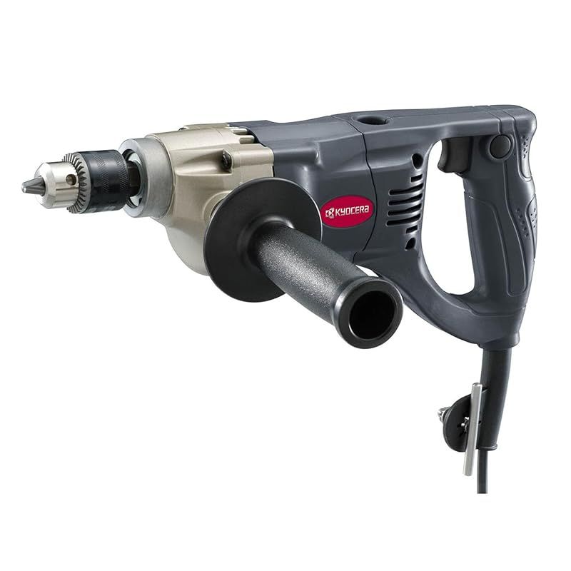 京セラ Kyocera 旧リョービ プロ用 ドリル AD1002 648750A ブラック 大型補助ハンドル採用で安定した作業ができる軽量1.6kgモデル 連続作業に便利なスイッチロックボタン 0