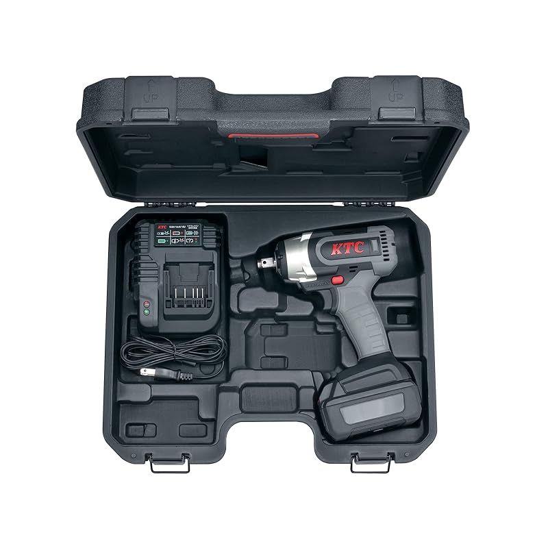 京都機械工具 KTC 12.7sq.ホイールナット コードレストルクリミットインパクトレンチセット JTAE473A トルク 500N m 0