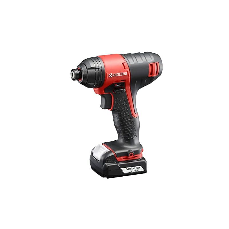 京セラ Kyocera 旧リョービ 充電式インパクトドライバー BID-1110L1 655550A DIY木工にぴったりの細握り-軽量1kgモデル リチウムイオン10.8V ネジ締め能力 小ネジM6 M8 普通ボルトM5 M12 高力ボルトM5 M 0