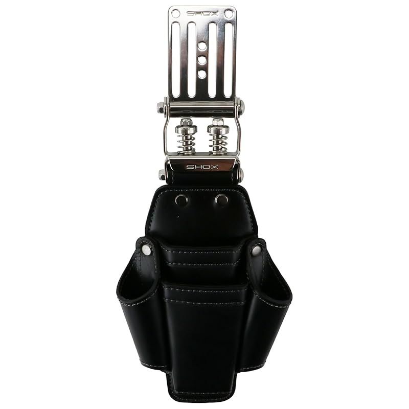 SHOX ショックス ツールケース 4丁差し SHOX機構 衝撃吸収バネ で歩行時の振動軽減 高さ調整 牛革 ステンレスホルダー SHX-3 1