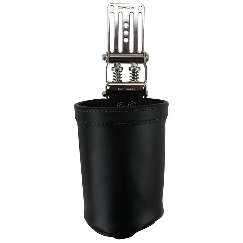 SHOX ショックス ビスケース M SHOX機構 衝撃吸収バネ で歩行時の振動軽減 高さ調整 牛革 ステンレスホルダー SHX 9 1
