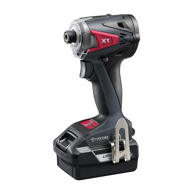 京セラ Kyocera 旧リョービ プロ用 充電式インパクトドライバー DID10XR 655353A ブラック 最大締付トルク180N mでスピーディー-快適にネジ締め リチウムイオン18V ブラシレスモーター 防じん 防水 充電時間47分 5つの 0