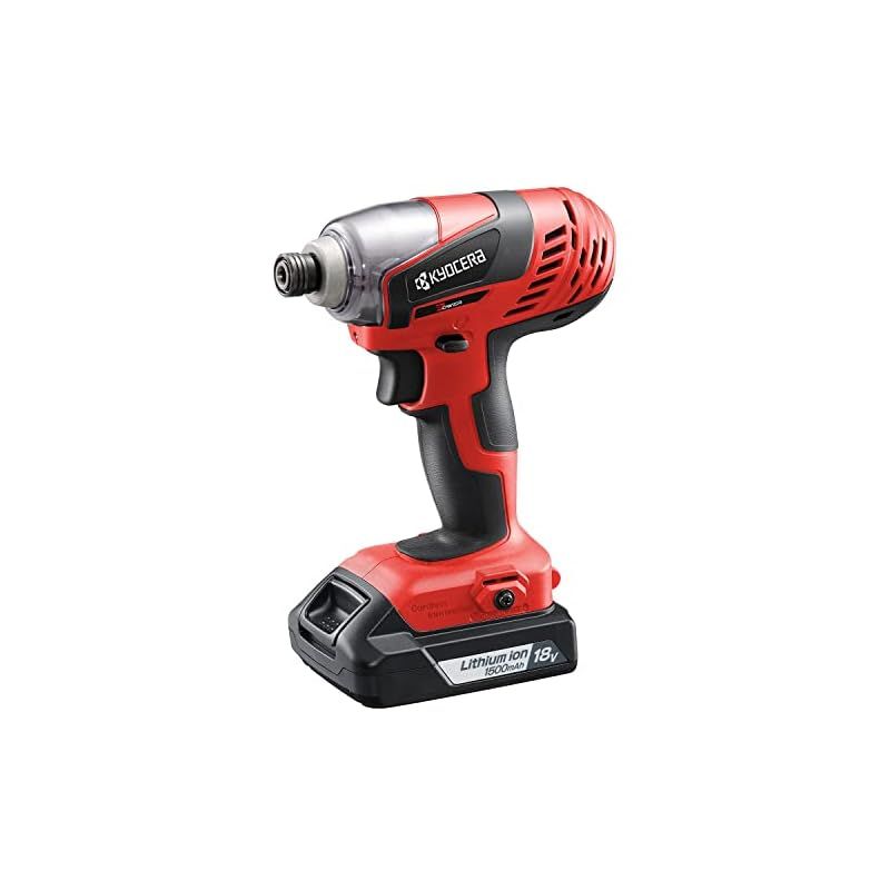 京セラ Kyocera 旧リョービ 充電式インパクトドライバ BID-1805 18V 657852A 最大締付トルク165N mで強力ネジ締め リチウムイオン18V ネジ締め能力 小ネジ M4 M8 普通ボルト M5 M14 高力ボルト M5 1