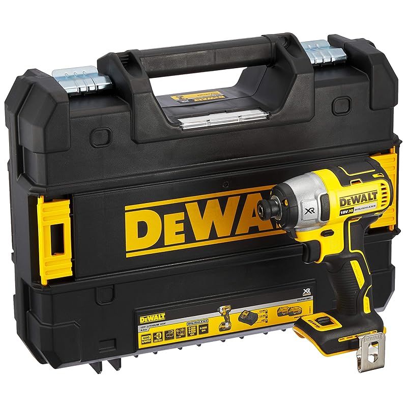デウォルト DEWALT コードレス インパクトドライバー 電動工具 穴あけ 締付工具 3段階 スピード調節 ブラシレスモーター ネジ締め 18V DCF887N 1