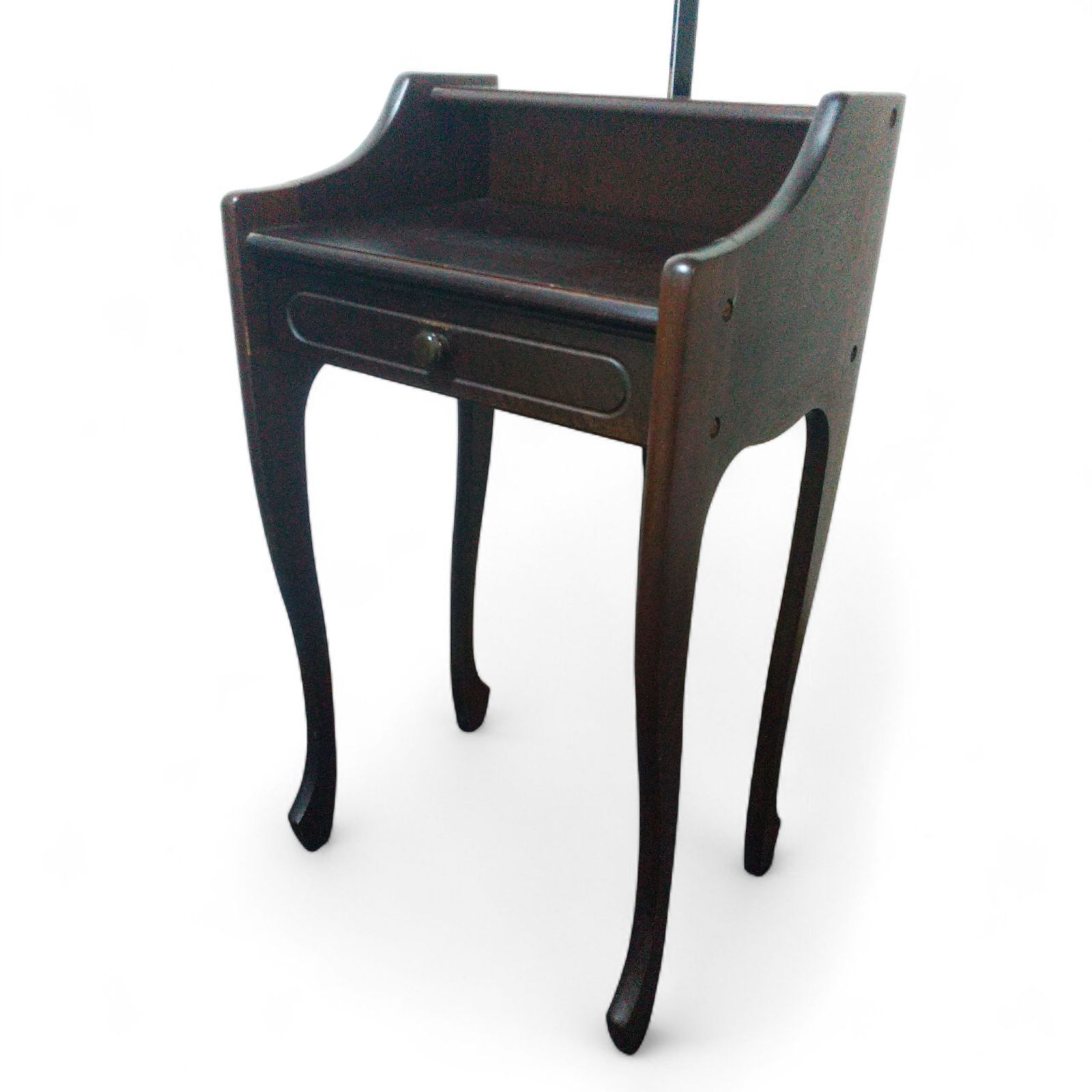 北海道 沖縄県は即 不可 アンティーク サイドテーブル 花台 電話台 木製 引き出し付きサイドテーブル 棚 MARWIL-DEMENAGEMENTS_CH