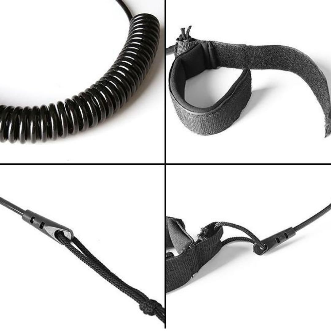 リーシュコード コイル 10ft SUPリーシュ スタンドアップパドルボード