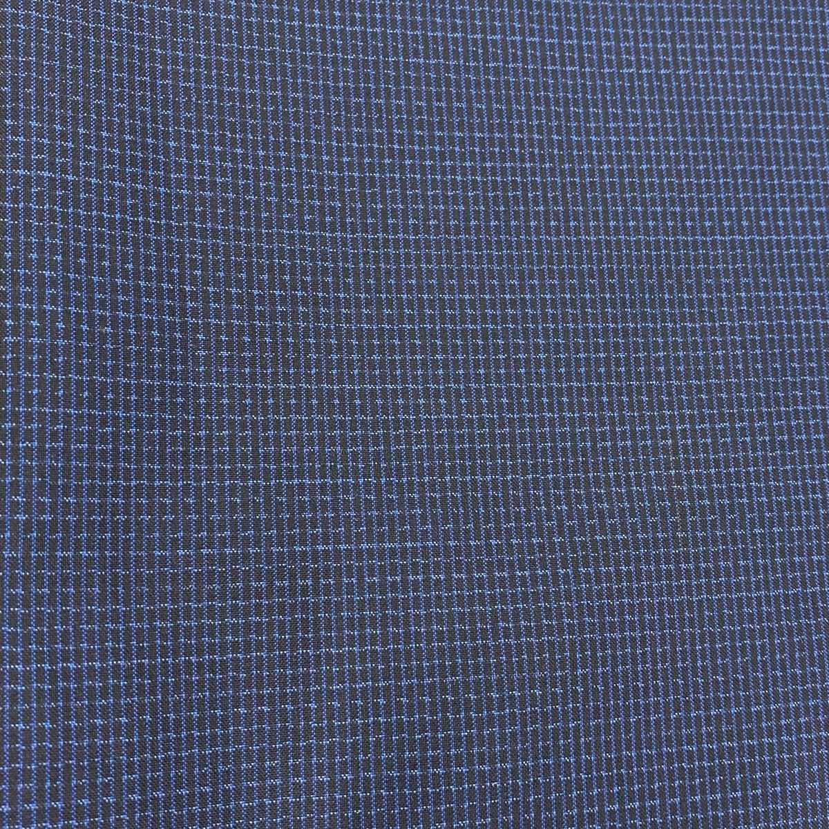  男着物 身丈93 cm 裄丈71 5 M 羽織 紬地 幾何学 紺色 正絹 秀品 着物 着物 浴衣