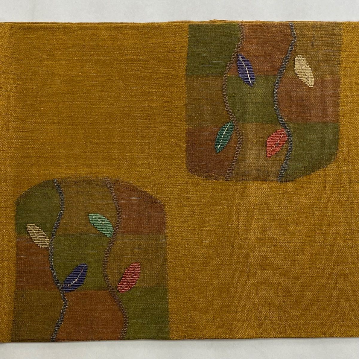 山吹茶色 お太鼓柄