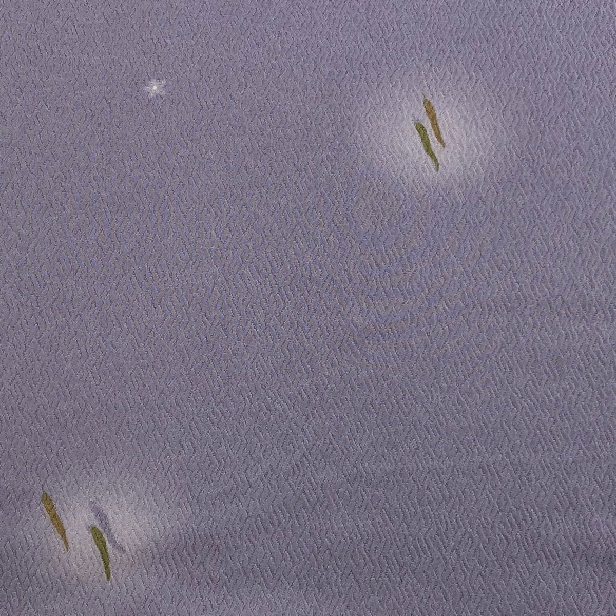 反物 秀品 小紋 唐辛子 花 ぼかし 灰紫 正絹