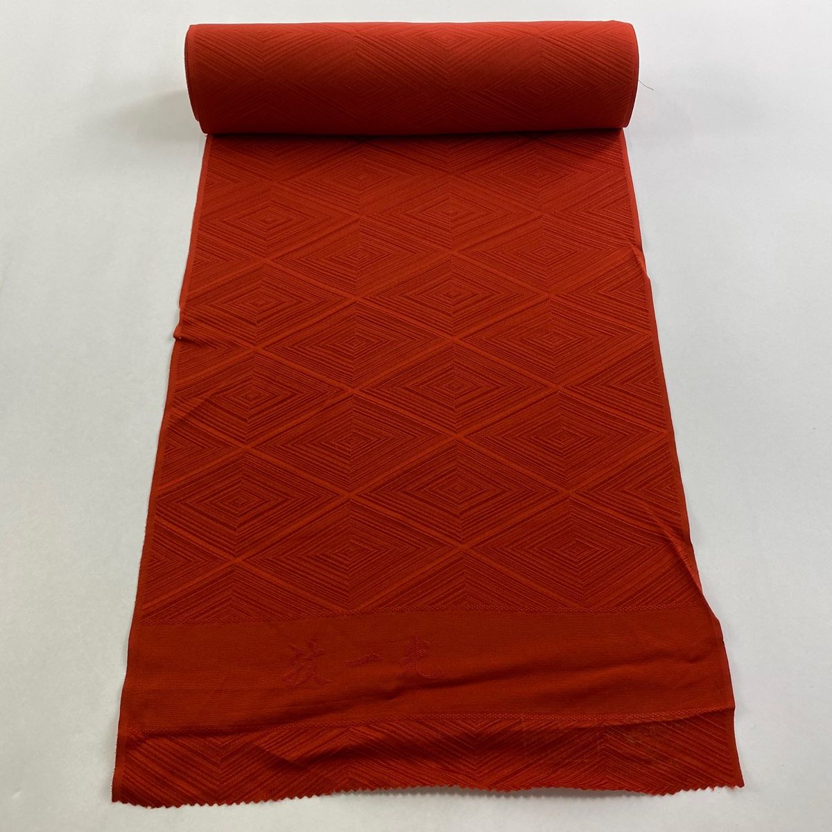 コート地 ふくれ織 紋意匠 立涌文様 絞り 正絹 反物 コート地 ふくれ織