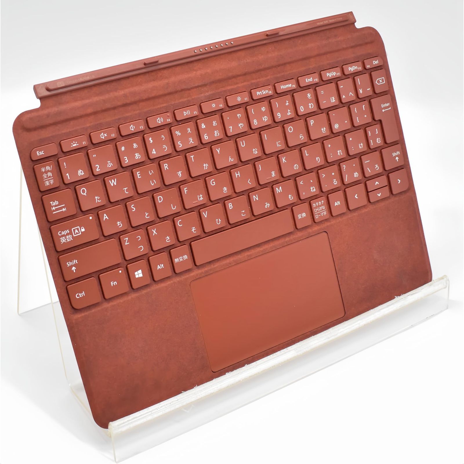 SurfaceGo キーボード Signatureタイプ カバー キーボード モデル番号1840 ポピーレッド 赤色 日本語版 日本語配列 JIS