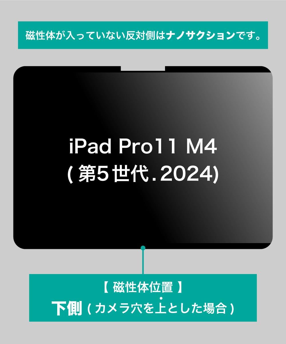 iPad マグネット式 覗き見防止フィルム LOE(ロエ) 360度 : ⁄ Pro LOE 新着商品LOE(ロエ) 反射防止 横向きタイプ M5対応 プライバシーフィルター 覗き見防止 2024共通)