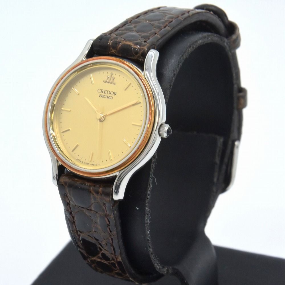 セイコー クレドール　18KT ST 4J81-0A60 ゴールド 腕時計 51f1705fd528820d00d5b913d4d622