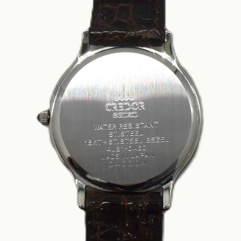 セイコー クレドール　18KT ST 4J81-0A60 ゴールド 腕時計 eff0df3a3634721ac972b81abb4f17