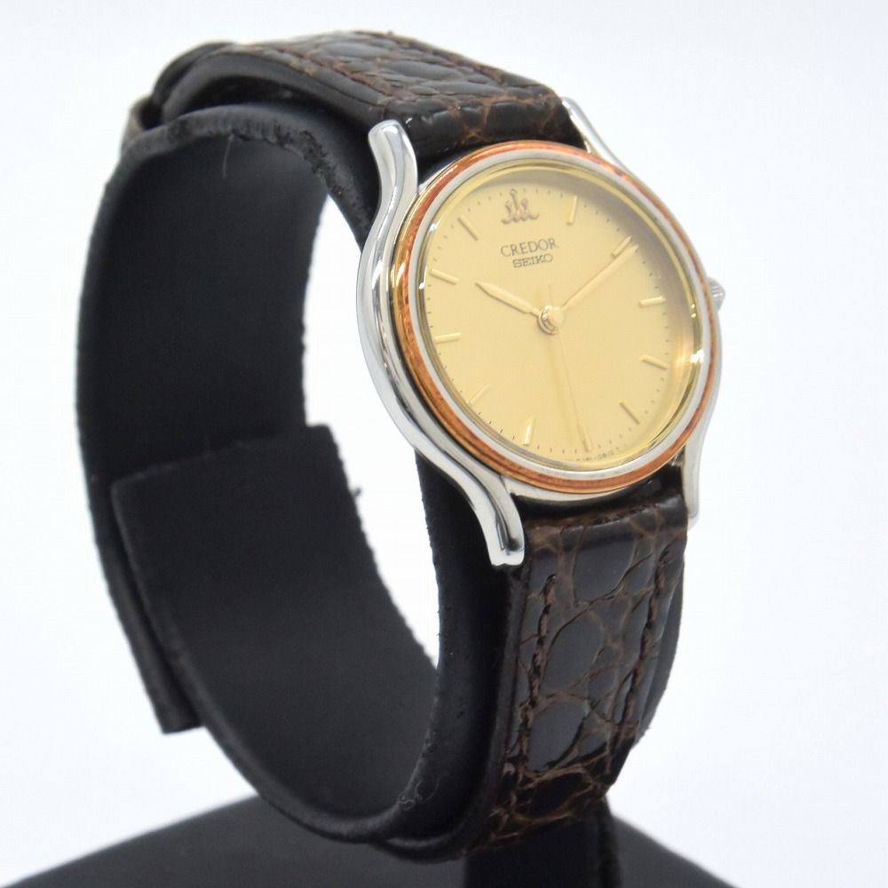 セイコー クレドール　18KT ST 4J81-0A60 ゴールド 腕時計 ☆超絶美麗☆セイコー SEIKO 23mm クレドール CREDOR 4J81-0A60