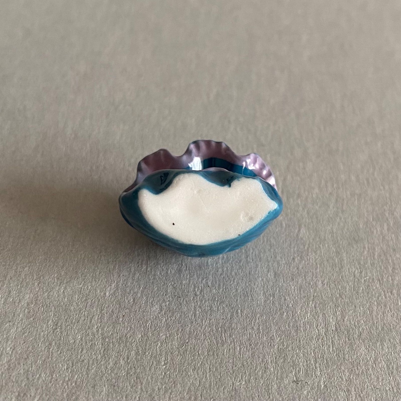 貝と真珠のフェーブ／フランス雑貨／陶器ミニチュア／ブロカント