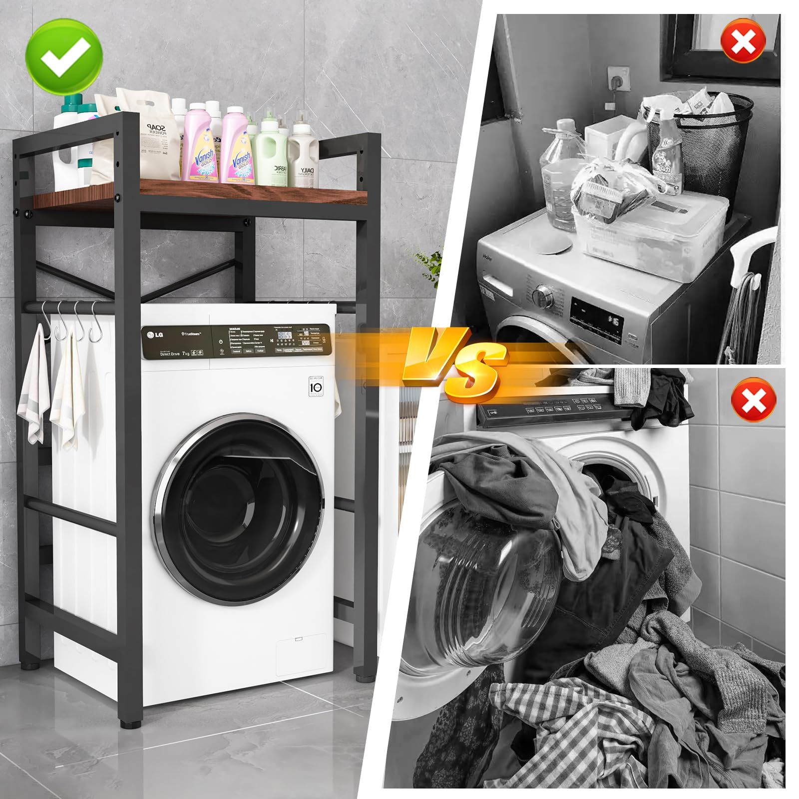 棚板3段階高さ調整