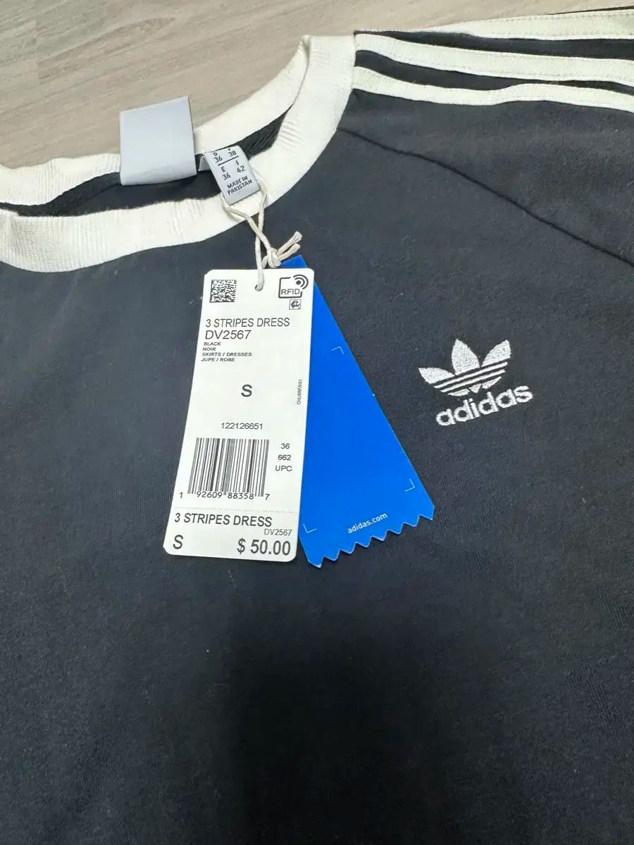 アディダス 3本線 ONE PIECE ドレス S