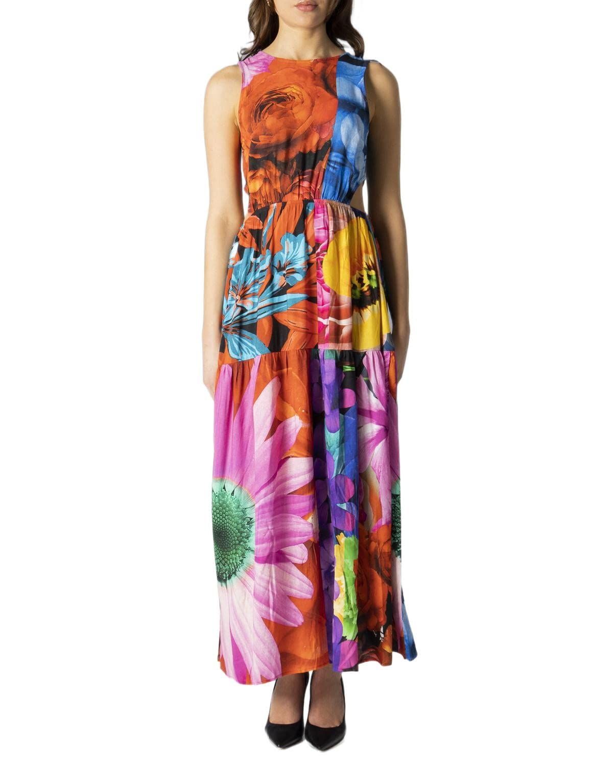 デシグアル カジュアルドレス NANTES レディース グレー ブラック L