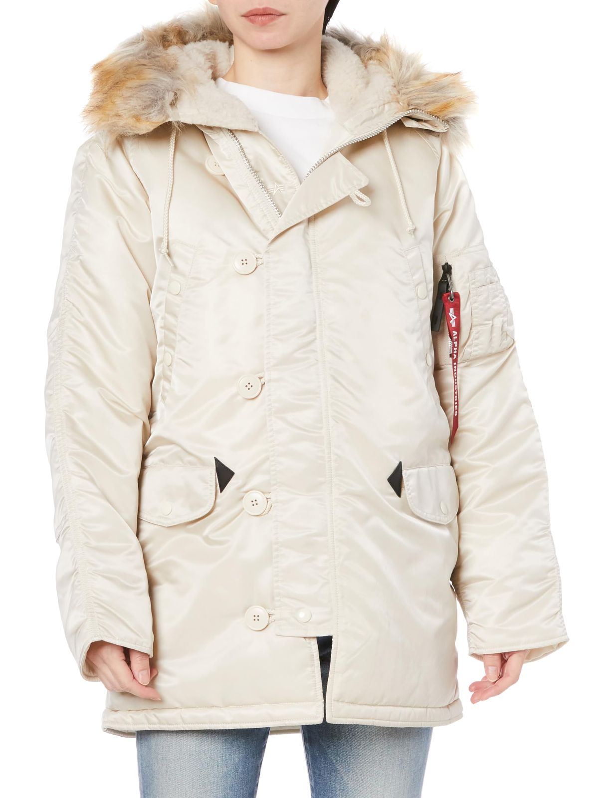 アルファインダストリーズ アウター N-3Bジャケット TA7183 レディース LIME STONE