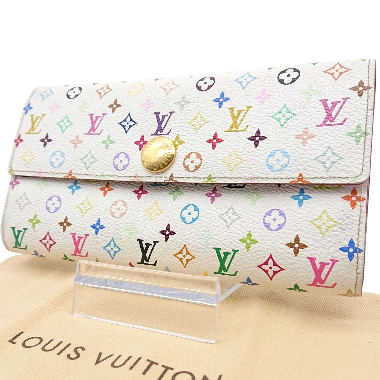 LOUIS VUITTON ルイヴィトン サラ マルチ フィグ 長財布 折り財布 保存袋付き