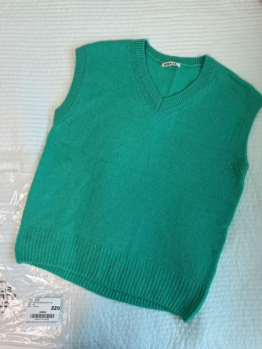 オーラリー シルク カシミア ニット ベスト