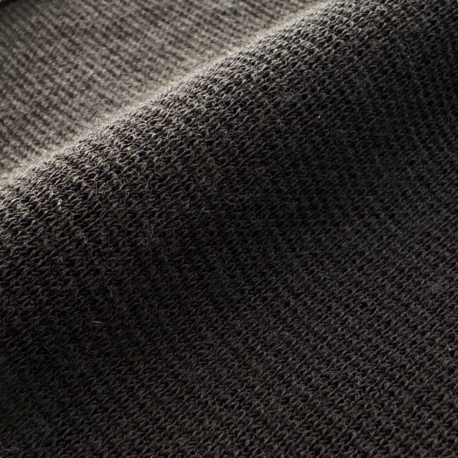 M'S GRACY 衿つきニットカーディガン ブラック × ホワイト