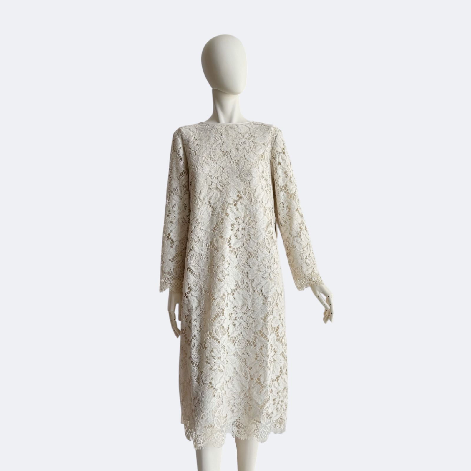 ADORE アドーア 総レースワンピース 38 上品 フォーマル ワンピ