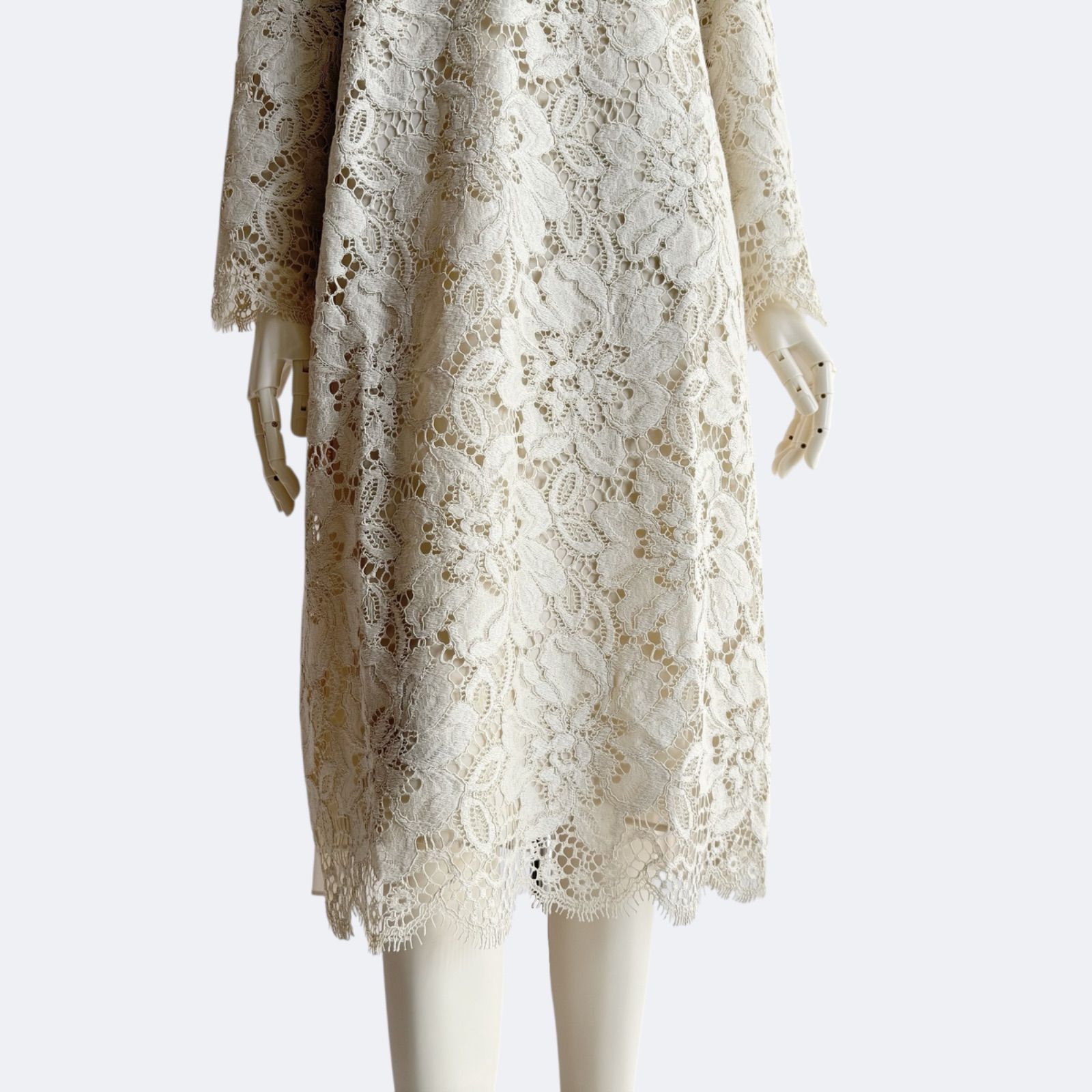 特別な日 ADORE アドーア 総レースワンピース 38 上品 フォーマル ワンピ 人生